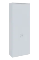 N 6 - 8D kancelářská skříň, 2-dveřová, 2150x800x400, bílá